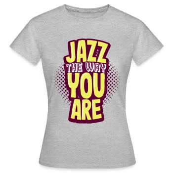 jazz - T-shirt Femme - gris chiné - Devant - AI Model Female 172 dark (172cm)