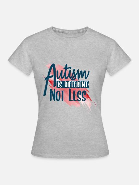 autisme - T-shirt Femme - gris chiné