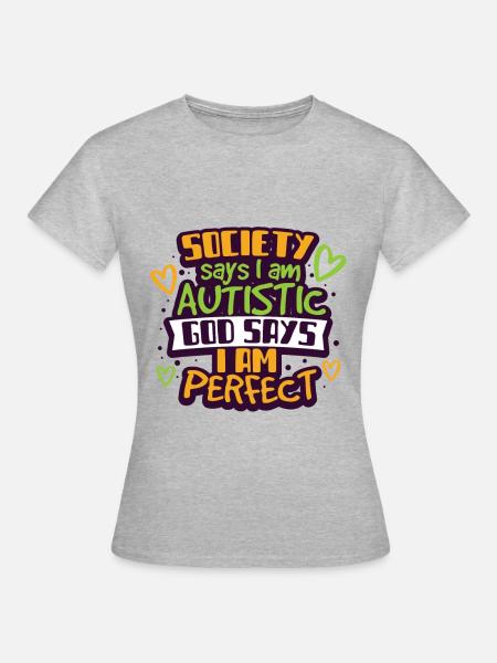 Autist Autismus - Frauen T-Shirt - Grau meliert