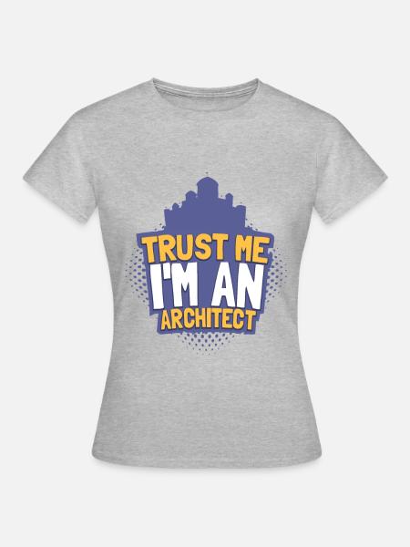 Architekt - Frauen T-Shirt - Grau meliert