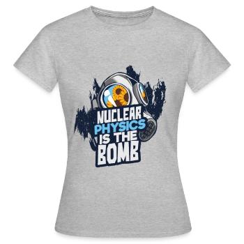 Physique de la bombe atomique - T-shirt Femme - gris chiné - Devant - AI Model Female 172 dark (172cm)