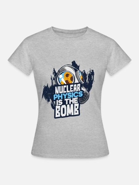 Atombombe Physik - Frauen T-Shirt - Grau meliert