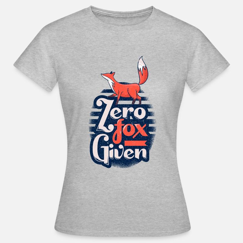 Fuchs - Frauen T-Shirt - Grau meliert