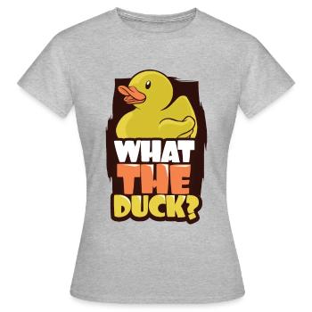 Badeente - Frauen T-Shirt - Grau meliert - Vorne - AI Model Female 172 dark (172cm)