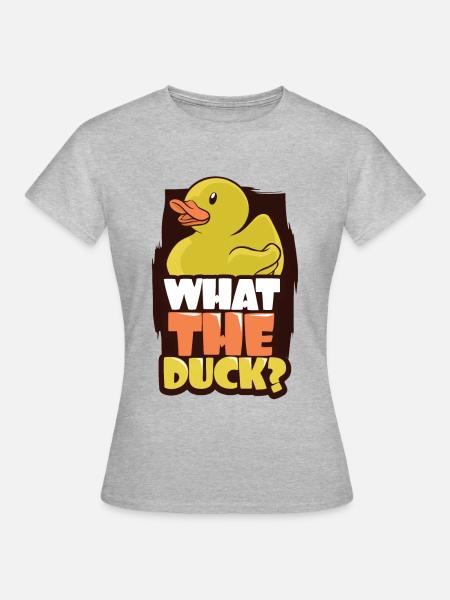 Badeente - Frauen T-Shirt - Grau meliert