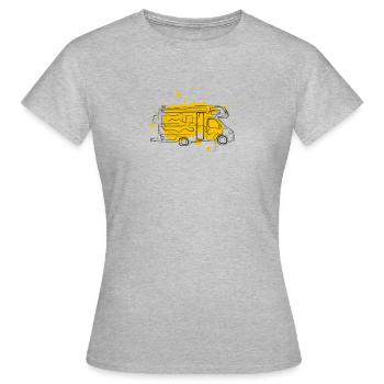Camper drawing - Women's T-Shirt - heather grey - Front - AI Model Female 172 dark (172cm)