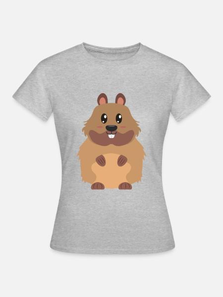 Biber - Frauen T-Shirt - Grau meliert