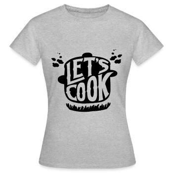 Kochen Koch - Frauen T-Shirt - Grau meliert - Vorne - AI Model Female 172 dark (172cm)