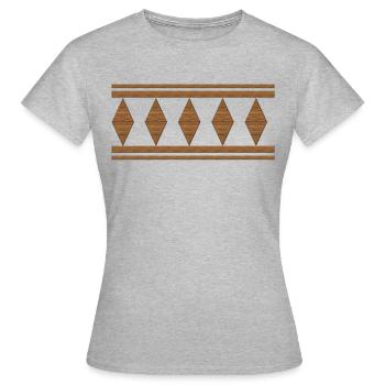 Jussi Shirt, Baumfarbe - Frauen T-Shirt - Grau meliert - Vorne - AI Model Female 172 dark (172cm)