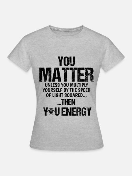 Physik - Frauen T-Shirt - Grau meliert