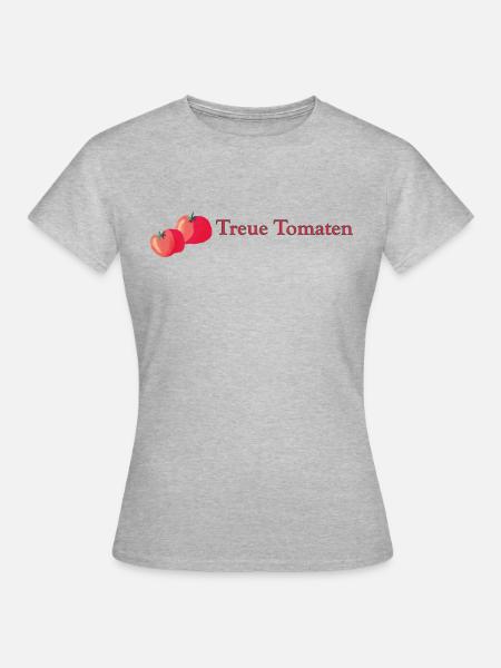 Treue Tomaten - Frauen T-Shirt - Grau meliert