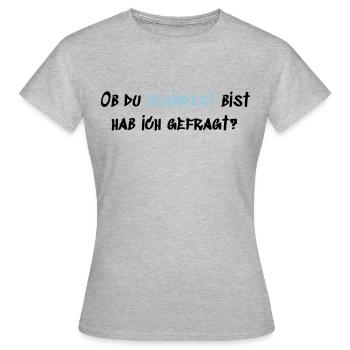 Behindert - Frauen T-Shirt - Grau meliert - Vorne - AI Model Female 172 dark (172cm)