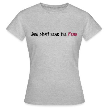 Peng - Frauen T-Shirt - Grau meliert - Vorne - AI Model Female 172 dark (172cm)