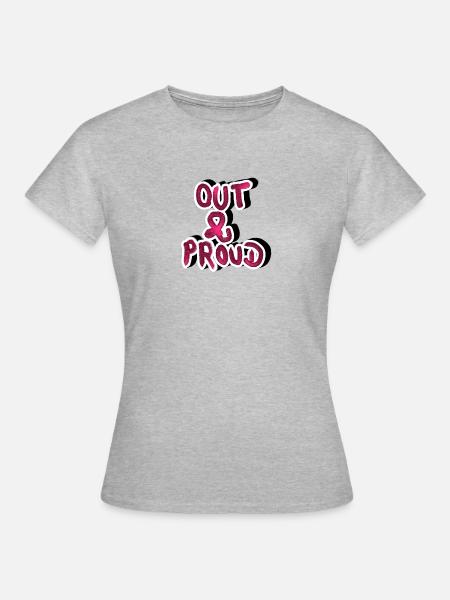 ART out proud - Women's T-Shirt - heather grey