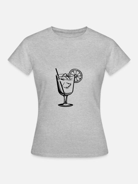 Limonade Drink - Frauen T-Shirt - Grau meliert