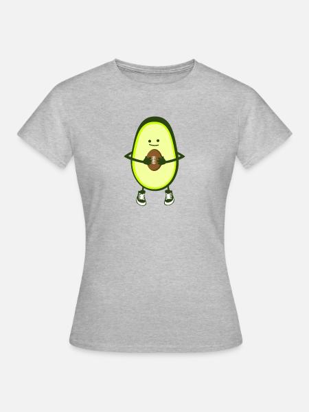 Rugby - Avocado - Frauen T-Shirt - Grau meliert