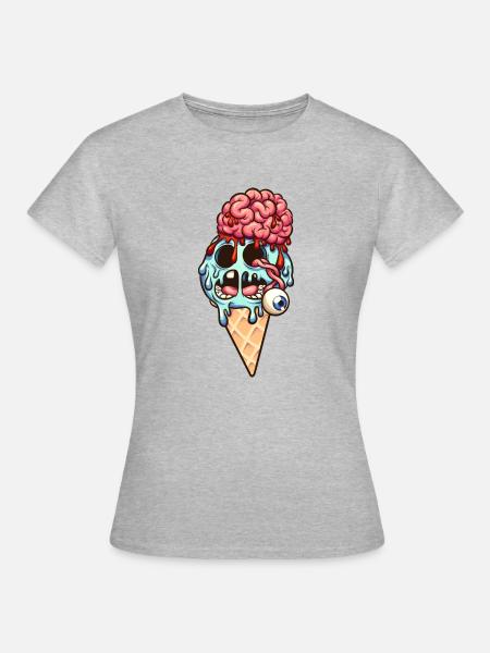 Zombie - Frauen T-Shirt - Grau meliert