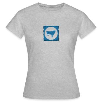Éleveur de vaches Éleveur - T-shirt Femme - gris chiné - Devant - AI Model Female 172 dark (172cm)