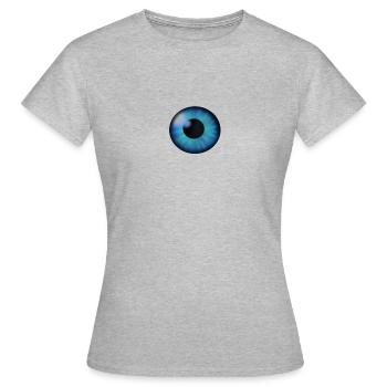 Irisauge der Tiefe - Frauen T-Shirt - Grau meliert - Vorne - AI Model Female 172 dark (172cm)