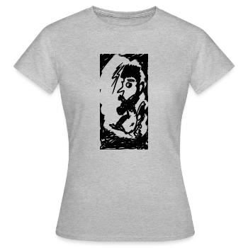 tromper - T-shirt Femme - gris chiné - Devant - AI Model Female 172 dark (172cm)