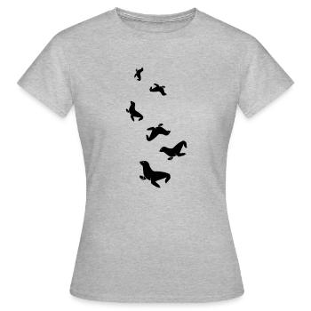 seal animal - Women's T-Shirt - heather grey - Front - AI Model Female 172 dark (172cm)