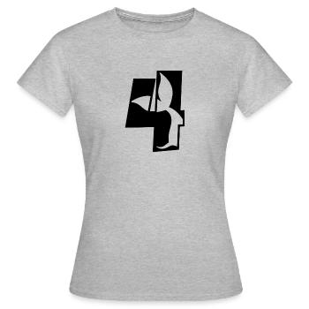 Heure de l’océan - T-shirt Femme - gris chiné - Devant - AI Model Female 172 dark (172cm)