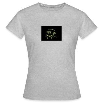 Plague Doctor - Women's T-Shirt - heather grey - Front - AI Model Female 172 dark (172cm)