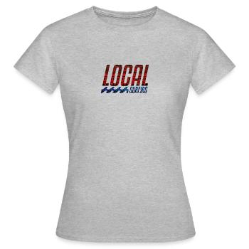 local surfers - T-shirt Femme - gris chiné - Devant - AI Model Female 172 dark (172cm)
