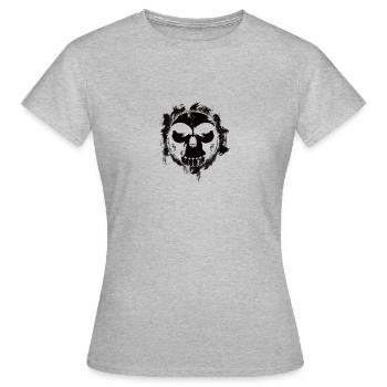 Crane singe - T-shirt Femme - gris chiné - Devant - AI Model Female 172 dark (172cm)