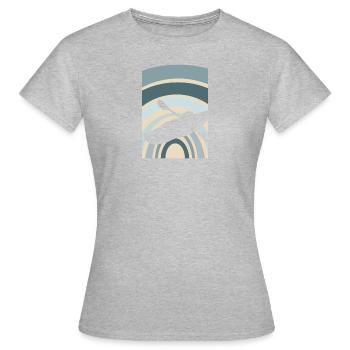 Paddeln Kajak - Frauen T-Shirt - Grau meliert - Vorne - AI Model Female 172 dark (172cm)