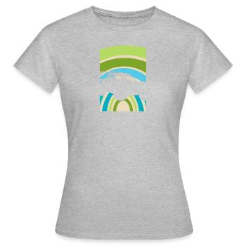 Autocross Sportauto Rennauto - Frauen T-Shirt - Grau meliert - Vorne - AI Model Female 172 dark (172cm)