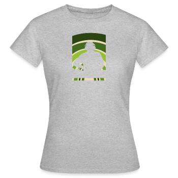 Djing DJ - Frauen T-Shirt - Grau meliert - Vorne - AI Model Female 172 dark (172cm)
