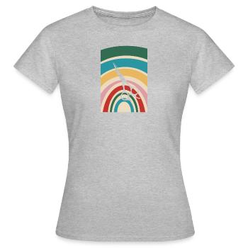 Coupe de cheveux de coiffeur - T-shirt Femme - gris chiné - Devant - AI Model Female 172 dark (172cm)
