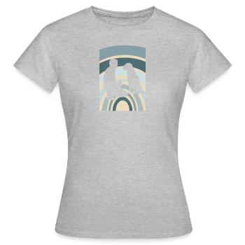Agility d’école canine - T-shirt Femme - gris chiné - Devant - AI Model Female 172 dark (172cm)