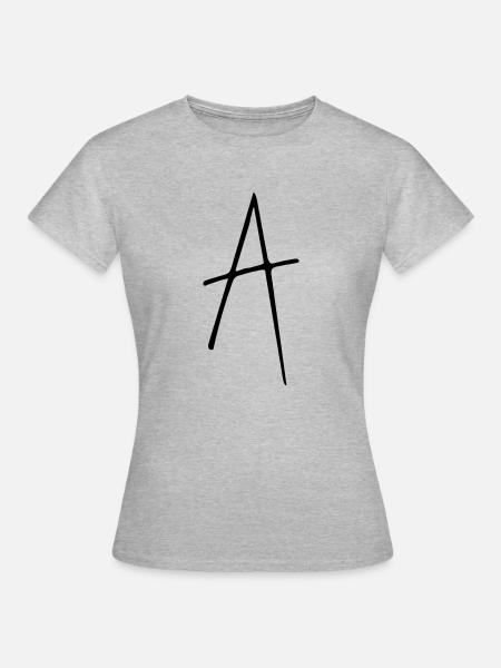 Das A - Frauen T-Shirt - Grau meliert