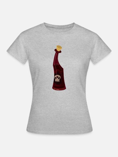Flasche mit Gift - Frauen T-Shirt - Grau meliert