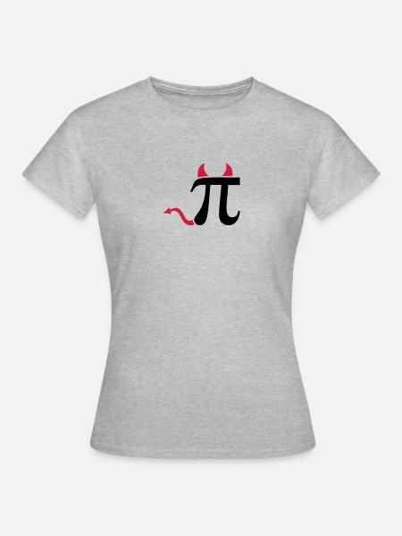 Pi - Frauen T-Shirt - Grau meliert