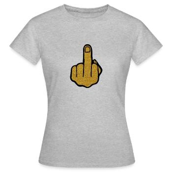 Golden Finger - T-shirt Femme - gris chiné - Devant - AI Model Female 172 dark (172cm)