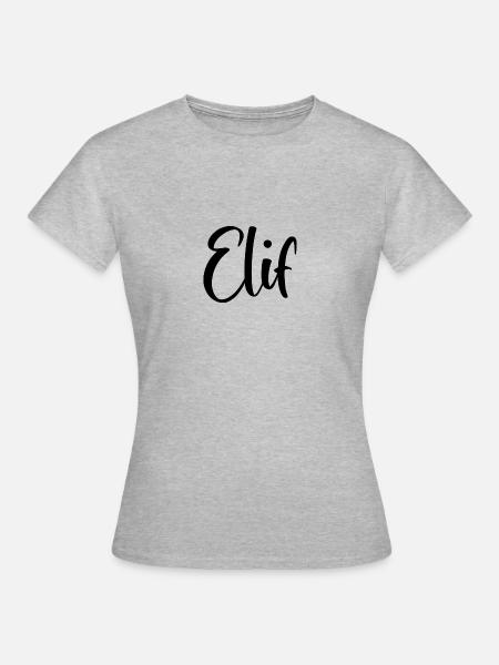 Name - Elif - Women's T-Shirt - heather grey
