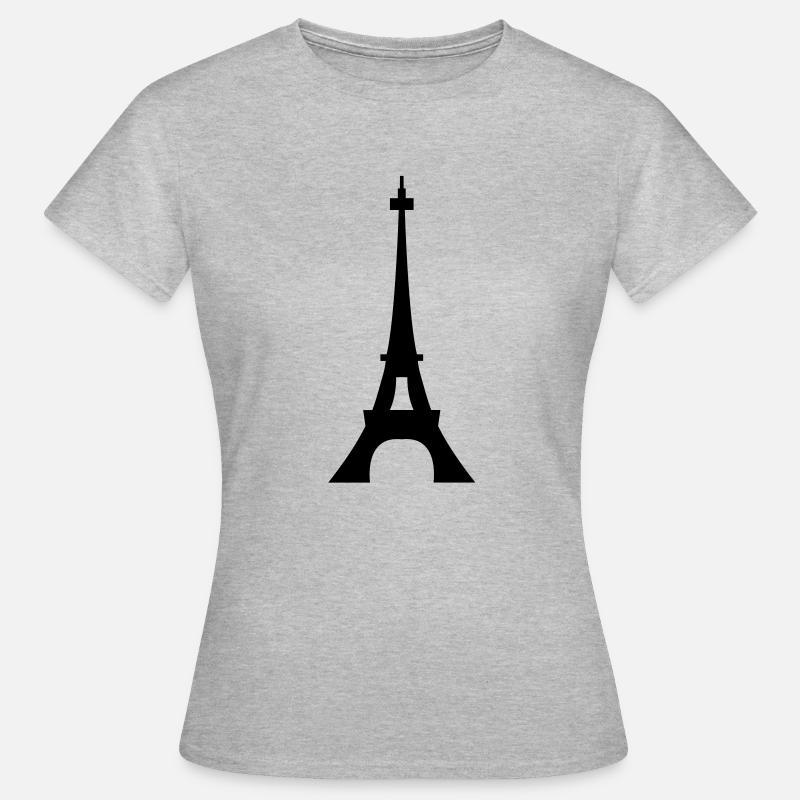 Eiffeltoren / Eiffeltower / Tour Eiffel - T-shirt Femme - gris chiné