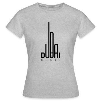 Großstadt Dubai - Frauen T-Shirt - Grau meliert - Vorne - AI Model Female 172 dark (172cm)