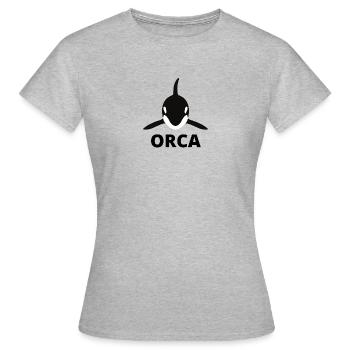 Orque épaulard - T-shirt Femme - gris chiné - Devant - AI Model Female 172 dark (172cm)