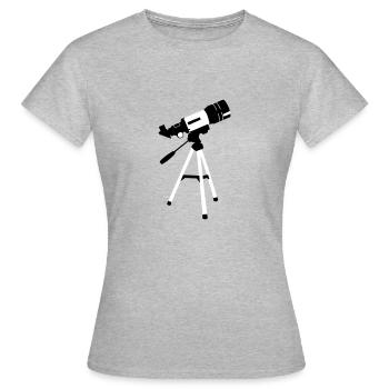 Telescope, Astronomy - télescope - T-shirt Femme - gris chiné - Devant - AI Model Female 172 dark (172cm)