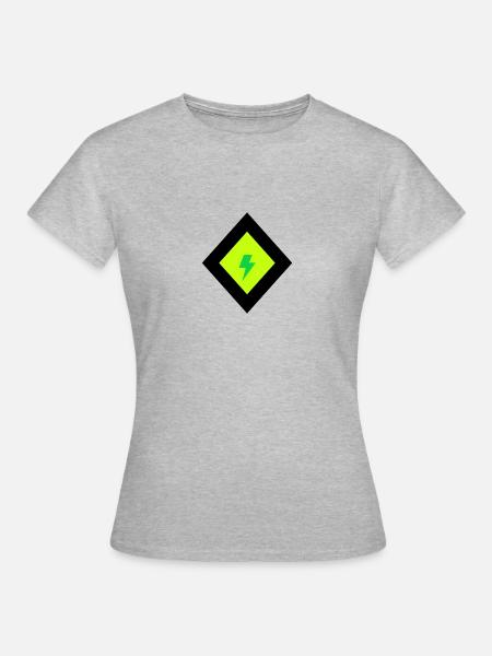 Danger - Frauen T-Shirt - Grau meliert