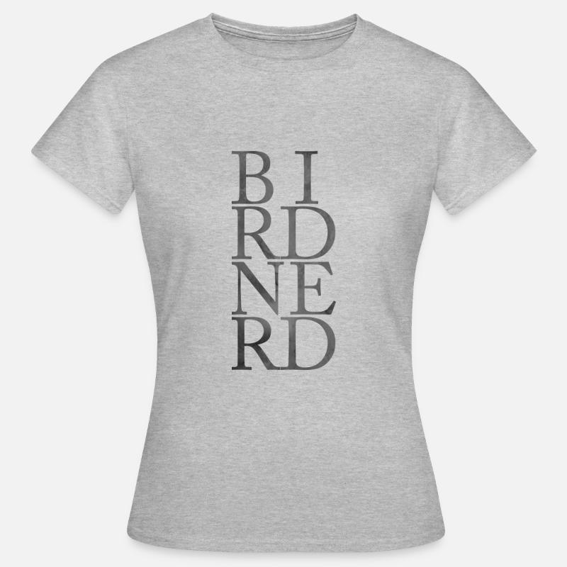 BIRDNERD - Frauen T-Shirt - Grau meliert