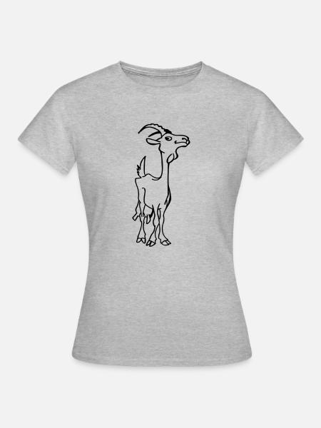 Ziegen Kitz - Frauen T-Shirt - Grau meliert