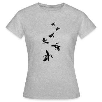 Banane Icon - Frauen T-Shirt - Grau meliert - Vorne - AI Model Female 172 dark (172cm)