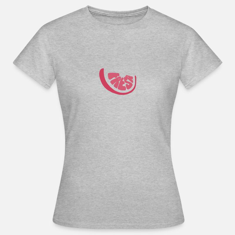Fresh Grapefruit - Frauen T-Shirt - Grau meliert