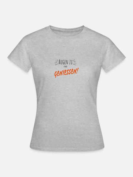 Genuss - Frauen T-Shirt - Grau meliert
