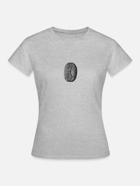 Kaffeebohne - Frauen T-Shirt - Grau meliert